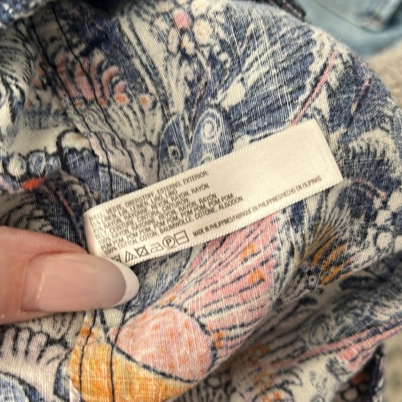 Anthropologie Bohemian Patterned Cropped Pants small - Picture 5 of 5